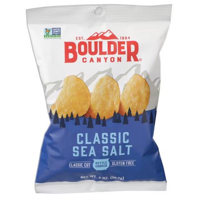 Boulder Canyon, Sea Salt Kettle Cooked Potato Chips, 2.0 oz. (8 count)