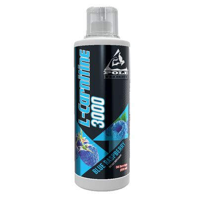 Pole Nutrition L-Carnitine 3000 500 Ml (34 Serving, Blue Raspberry)