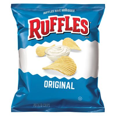 Ruffles Original Potato Chips, 1 Ounce (44 Count)