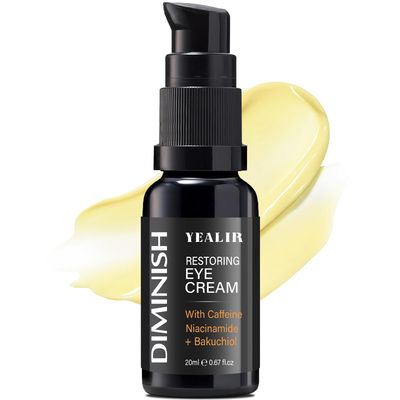 Mens Under Eye Cream for Eye Bags, Puffiness Dark Circles with Caffeine, Bakuchiol Niacinamide, Firms and Smooths Fine Lines, Eye Tightening, 0.67 fl oz