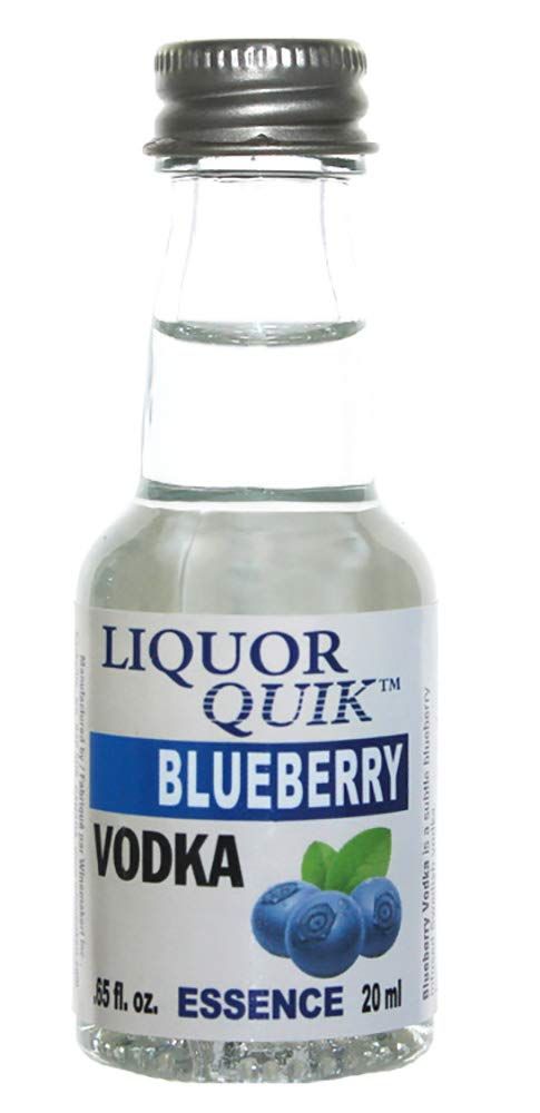 Liquor Quik - HOZQ8-370 Natural Vodka Essence, 20 mL (Blueberry Vodka)