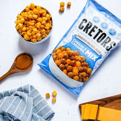 G.H. Cretors Gourmet Caramel Corn Popcorn - Irresistible Cheese Rich Caramel Flavor in Convenient Individual Bags, 7.5 Oz (6 Pack)