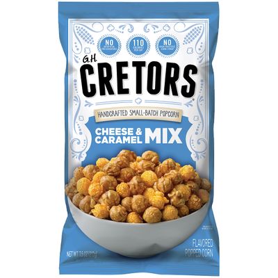 G.H. Cretors Gourmet Caramel Corn Popcorn - Irresistible Cheese Rich Caramel Flavor in Convenient Individual Bags, 7.5 Oz (6 Pack)