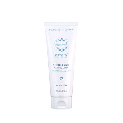 OxygenCeuticals Gentle Facial Cleansing Lotion 250ml8.8 fl.oz, Milky Cleansing Cream to Remove Makeup and Oils, for Sensitive Skin