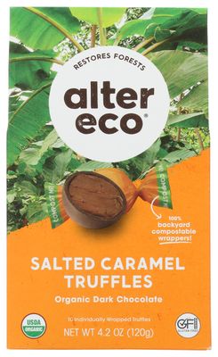 Alter Eco Choc Truffle Sltd Crml, 4.2 Oz (Pack of 8)
