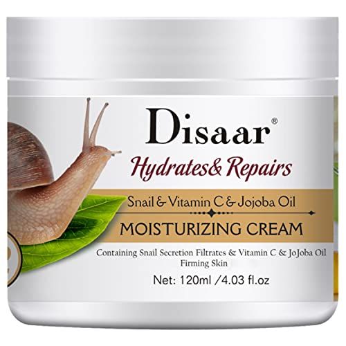 DISAAR Beauty Snail Vitamin C Jojoba Oil Firming Skin Moisturizing Cream Hydrates Repairs 120ml4.03fl.oz