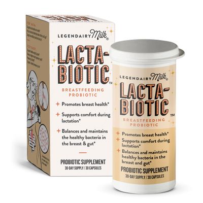 Legendairy Milk Lacta-Biotic Breastfeeding Probiotic Lactation Supplements Breast and Gut Health for Mom and Infant Immune Health for Baby Daily Supplement for Healthy Lactation 30 Count
