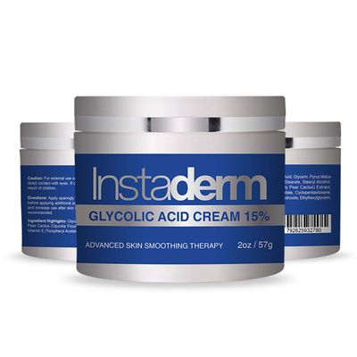 Glycolic Acid 15 Anti-Aging Cream- Alpha Hydroxy Facial Moisturizer Reduces the Appearance of Fine Lines, Wrinkles, Age Spots, Dark Spots Scars. Exfoliates Smoothes Skin Texture Tone.