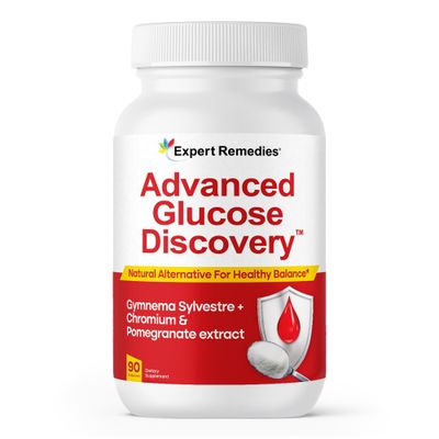 Advanced Glucose Discovery for Sugar Watchers, with Gymnema Sylvestre, Patented Pomegranate Supplement, Crominex 3, for Glucose Metabolism Wellness - All Natural, Non-GMO - 90 Vegan Capsules