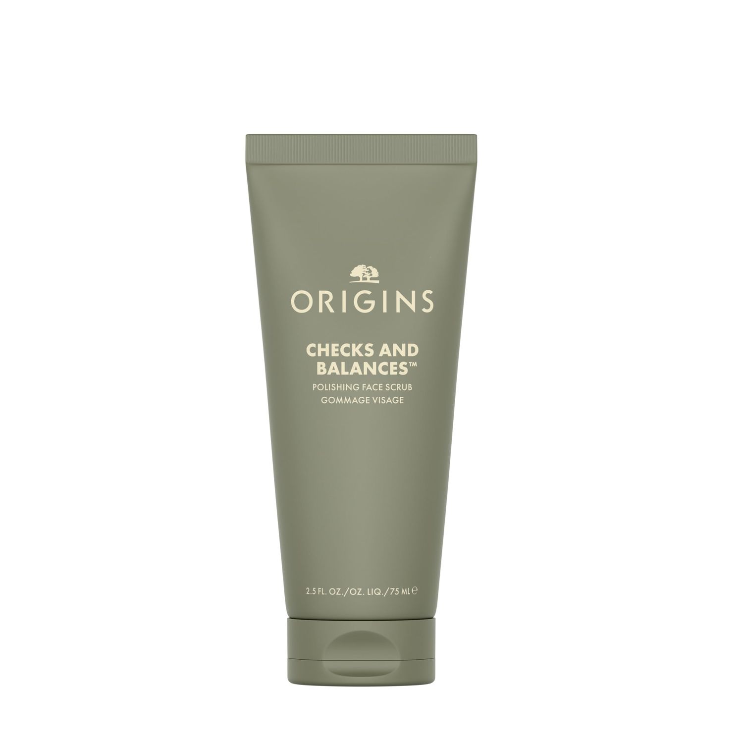 Origins Checks and Balances Polishing Face Scrub Gently Exfoliates to Smooth Skin Visibly Minimize Pores With Bamboo, 2.5 Fl Oz