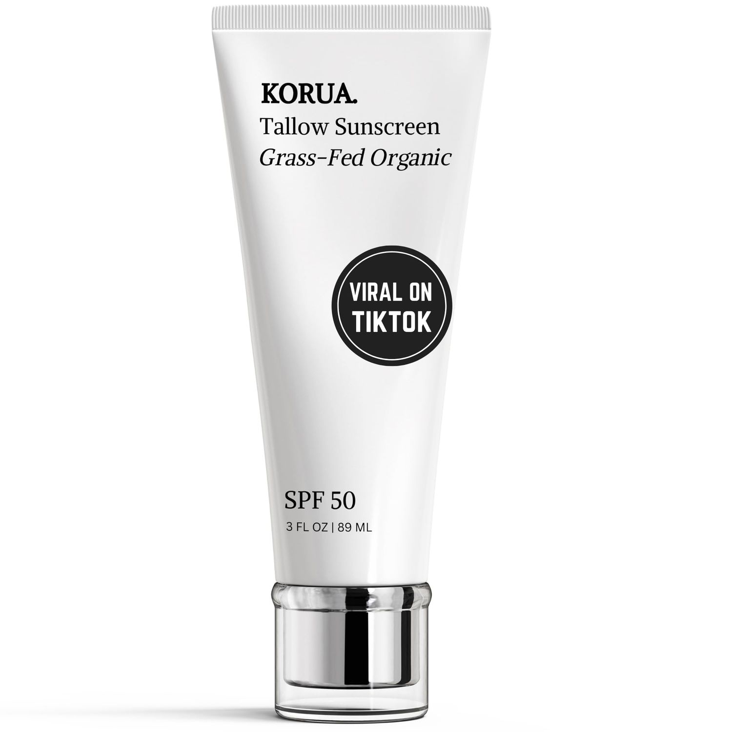 Organic Tallow Sunscreen with Zinc SPF 50, Tallow Sunscreen, Anti White Cast, Made with Natural Ingredients, Mineral Sunscreen