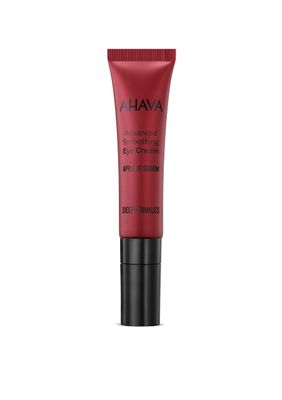 AHAVA Apple of Sodom Advanced Smoothing Eye Cream - Help Recontour Replump Skin Delicacy and Smoothes Deep Wrinkles around Eyes, Plump-up Eye Hallows, with Volumizing Moisture Effect, 0.5 fl.oz