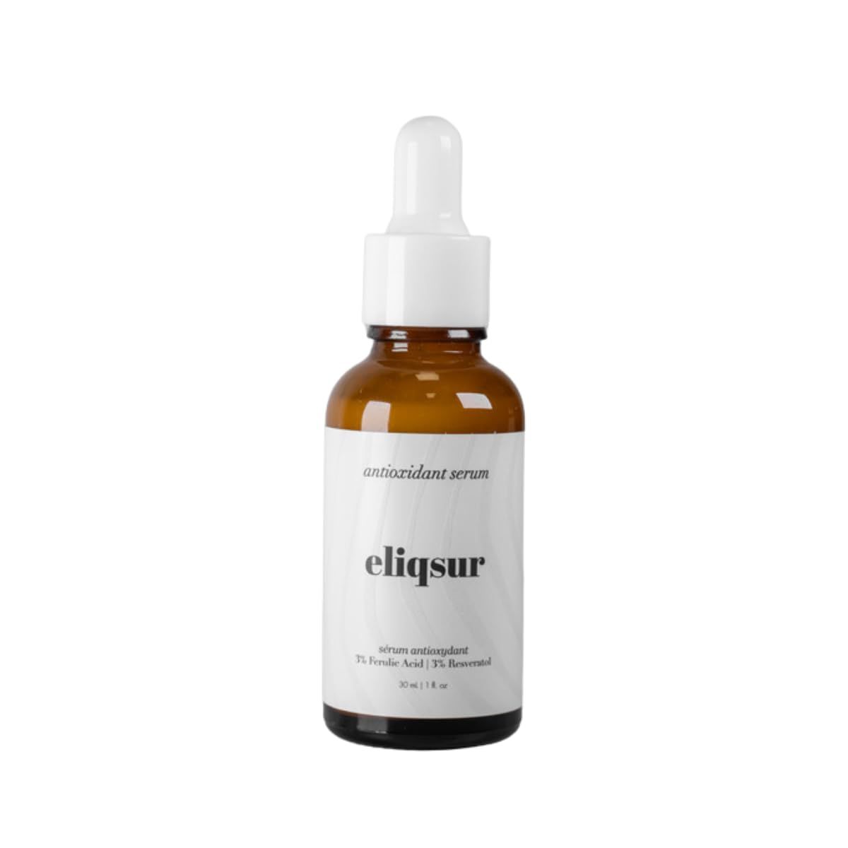 Eliqsur Antioxidant Serum - with Ferulic Acid, Resveratrol Aspalathus Linearis - Vitamin C for Face - Brighten Complexions Protect Skin&#39;s Surface
