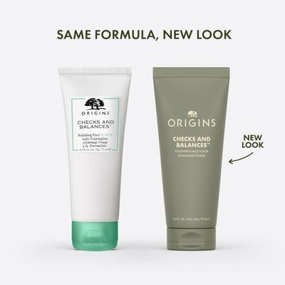 Origins Checks and Balances Polishing Face Scrub Gently Exfoliates to Smooth Skin Visibly Minimize Pores With Bamboo, 2.5 Fl Oz