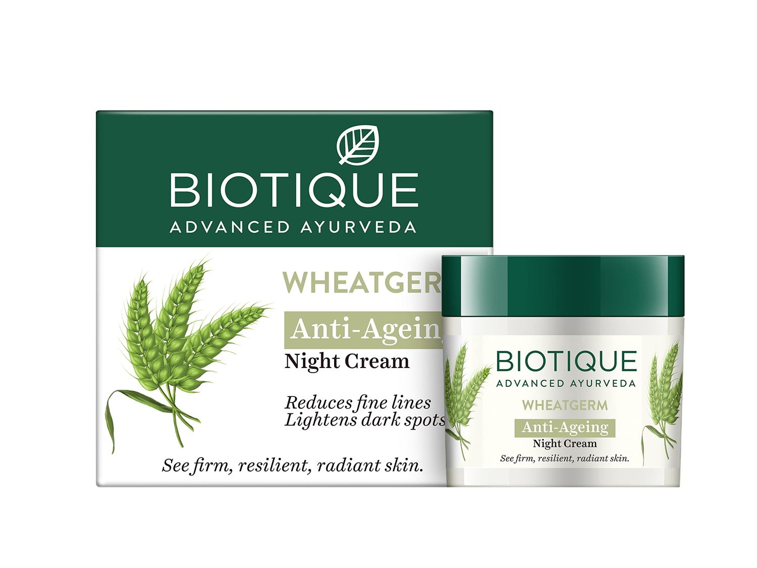 Biotique Wheat Germ Firming Face and Body Cream for Normal to Dry Skin - 50 Gm - 1 Pack