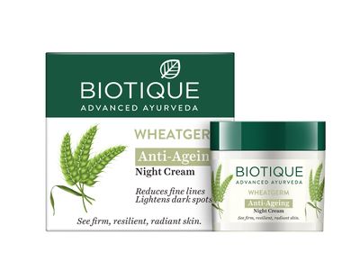 Biotique Wheat Germ Firming Face and Body Cream for Normal to Dry Skin - 50 Gm - 1 Pack