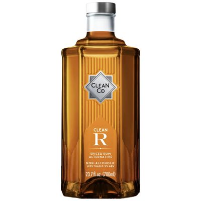 Clean Co Non-Alcoholic Rum Alternative 700ml Bottle Made in England Premium Alcohol-Free Spirit Sugar Free, Gluten Free Spirits