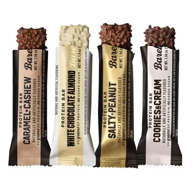 Barebell Protein Bar 8 pack Cookies Cream,Salty Peanut, Caramel Cashew, Salty Peanut, White Chocolate Almond. 1.9oz Bars - Protein Snacks with 20g of High Protein bundled by OMNICOAST GOODS, OCG