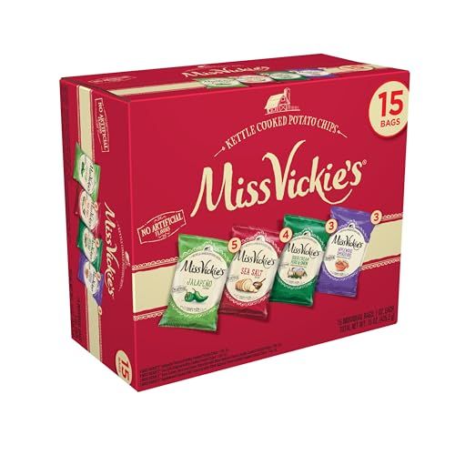 Miss Vickie s Kettle Cooked Potato Chips Multipack, 15 Pack