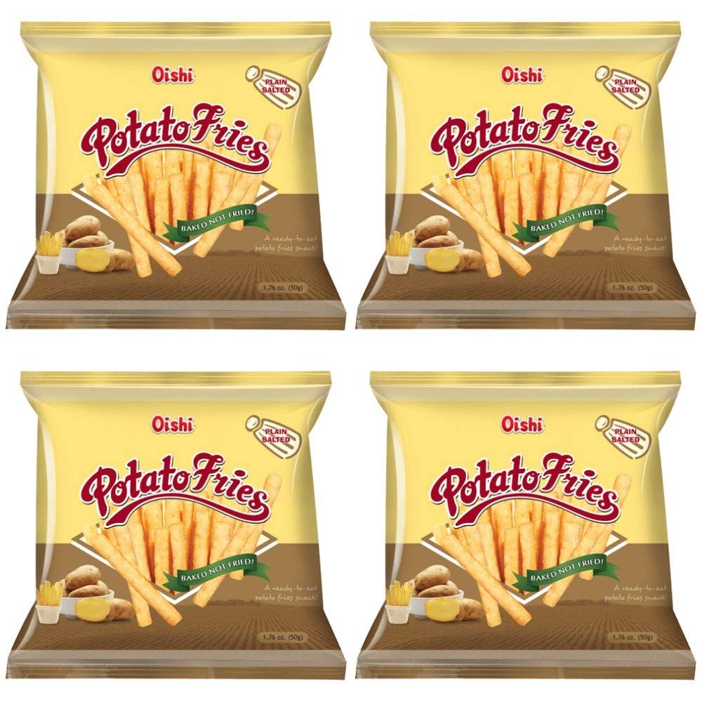 Oishi Baked Potato Fries 4 Pack (Plain Salted)
