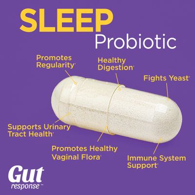 Sleep Probiotic for Men Women, Slows Down Digestive Aging, Supports Sleep and Recovery, Promotes Healthy Gut, Vegan, Gluten Free Soy Free, 3 Billion CFU, 30 Caplets
