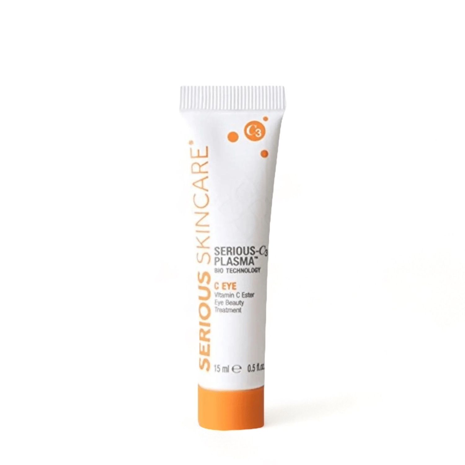 Serious Skincare - Vitamin C Eye Beauty Treatment Gel - Hyaluronic Acid Collagen - For Undereye Lines, Wrinkles, Dark Circles - Hydrating Soothing - C3 Plasma C Ester Biotechnology 0.5 oz.