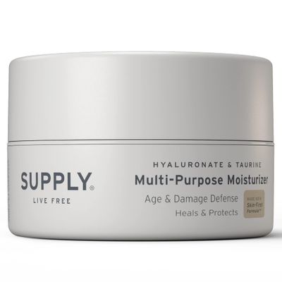 Supply Men s Facial Moisturizer - Lightweight, Plant-Based Daily Face Cream with Aloe Vera, Green Tea Shea Butter - Anti-Aging, Oil-Free Hydration for Wrinkles, Fine Lines Firmness- 3.4oz