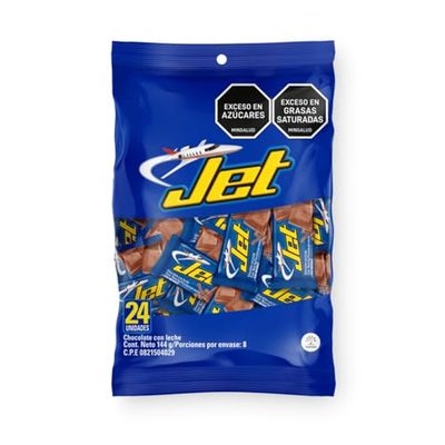 Chocolatina Mini JET Milk Chocolate - 24 Count 5.07 oz