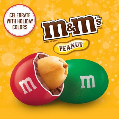MM'S Holiday Peanut Chocolate Christmas Candy, 10-ounce Bag