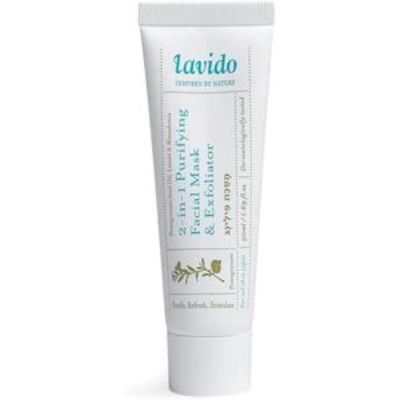 Lavido - Natural 2-in-1 Purifying Facial Mask Exfoliator Purify, Refresh Stimulate Youthful Skin (1.69 fl oz 50 ml)