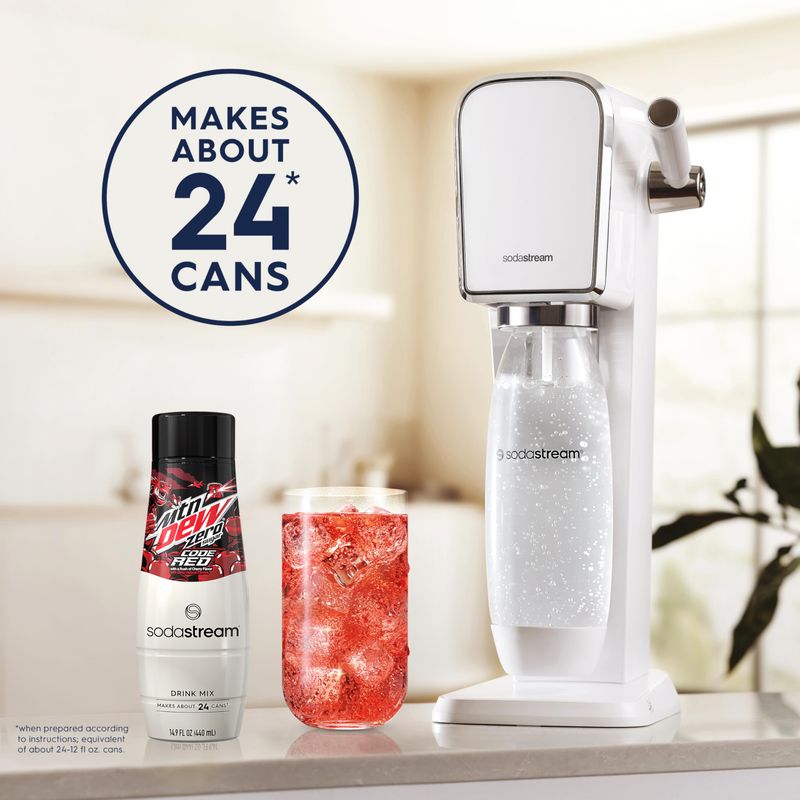 SodaStream MTN Dew Code Red Zero Sugar Drink Mix (440ml, Pack of 4)