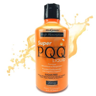 Mitogenesis - Super PQQ Liquid - Highly Absorbable Pyrroloquinoline Quinone 20 Milligram, Best Liquid PQQ for Mitochondrial Biogenesis, Supports Heart Health, Cognitive Function and Mental Focus