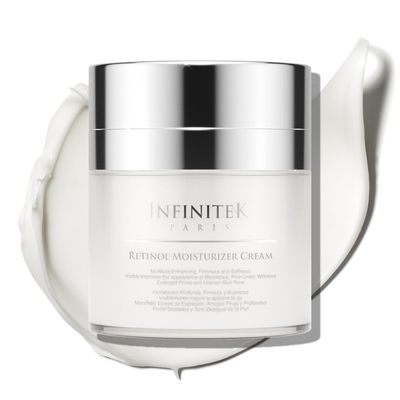 Infinitek Paris Retinol Face Moisturizer Night Cream - Premium Skin Care with Collagen Vitamin E. Advanced Anti-Aging and Antioxidant Face Cream. Skin Vitamin Enriched Moisturizer for Radiant Skin