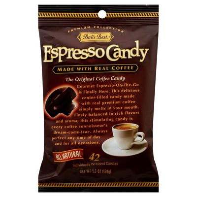 Bali&#39;s Best Espresso Candy Center Filled with Espresso, 5.3 Ounce (6 Pack)
