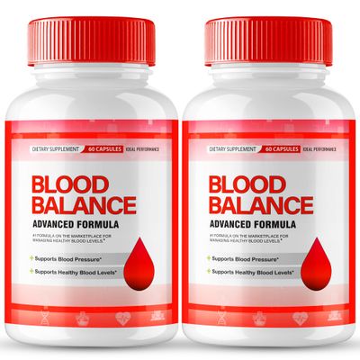 Blood Balance Blood Formula Support Supplement Capsules, Official BloodBalance Pills - Extra Strength, Premium Formula for Healthy Circulation Stable Levels, All Natural Health Reviews (2 Pack)