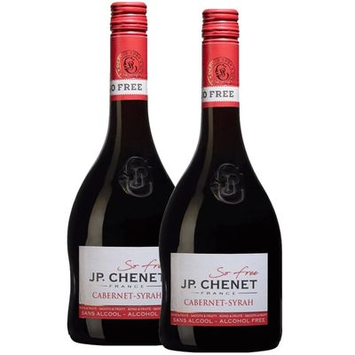 JP Chenet Cabernet Syrah Alcohol-Free Non-Alcoholic Red Wine, 750ml 2 PACK