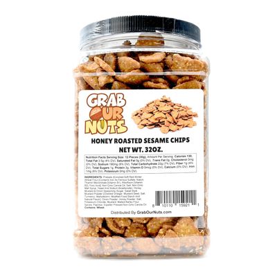 Grab Our Nuts Honey Roasted Sesame Chips 32oz.