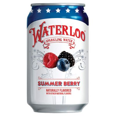 Waterloo Sparkling Water, Summer Berry Naturally Flavored, Pack of 24, 12 Fl Oz Cans Zero Calories Zero Sugar or Artificial Sweeteners Zero Sodium