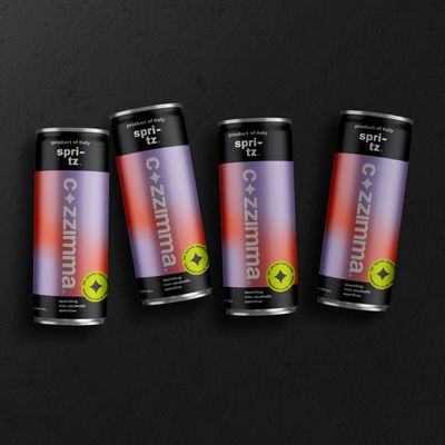 czzimma Spritz, Italian Aperitivo, Non-Alcoholic, 4 Pack, 250 ml Cans
