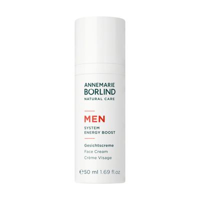 ANNEMARIE B RLIND - MEN SYSTEM ENERGY BOOST Face Cream - energizing, nourishing firming facial care, with organic juniper extract Aloe Vera, vegan, 1.69 Fl. Oz.