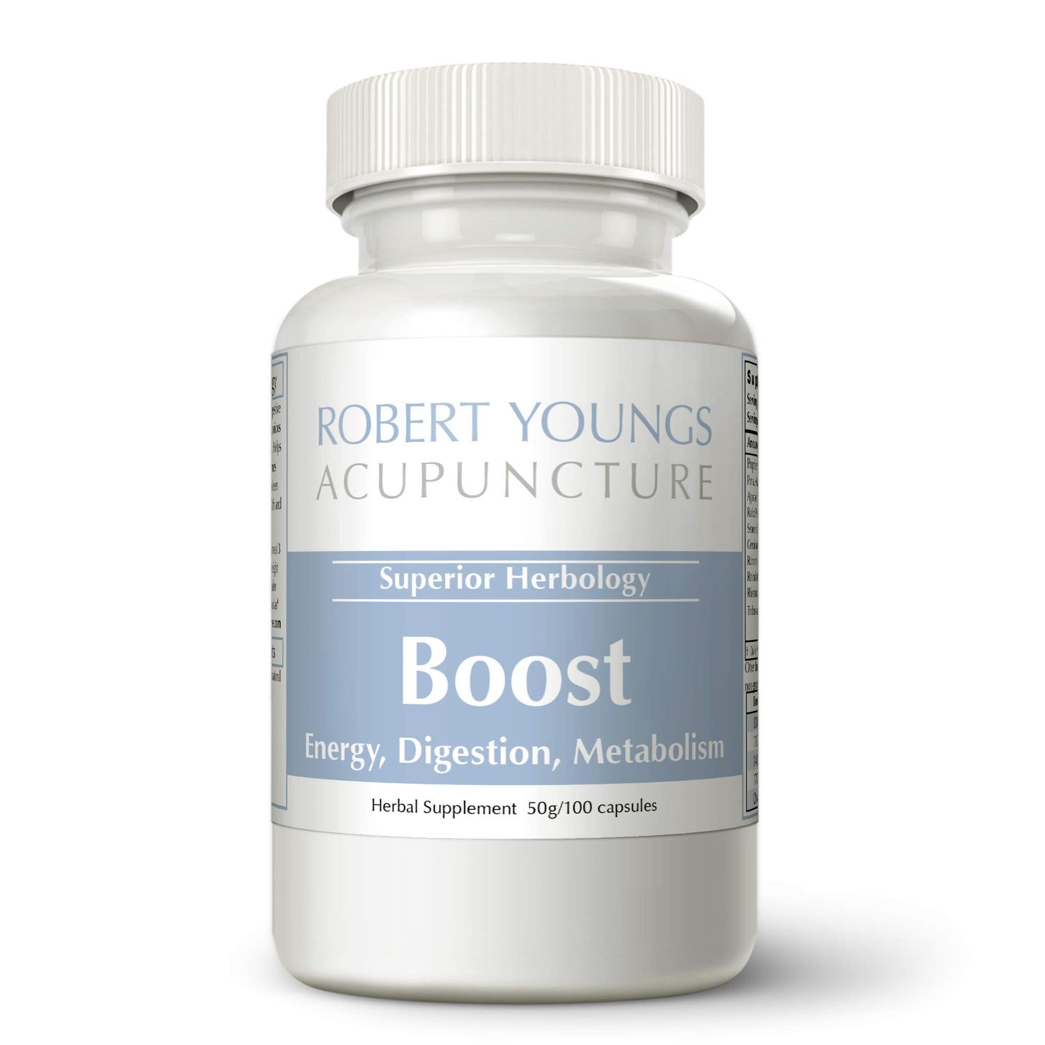 Boost - Fast Acting Herbal Energy Metabolism (100 Capsules) Strongest Natural Solution Quickly Provides Body Stomach Power Free from Jittery Caffeine Best Mellow Treatment for Men Women