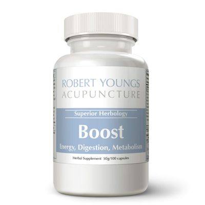 Boost - Fast Acting Herbal Energy Metabolism (100 Capsules) Strongest Natural Solution Quickly Provides Body Stomach Power Free from Jittery Caffeine Best Mellow Treatment for Men Women