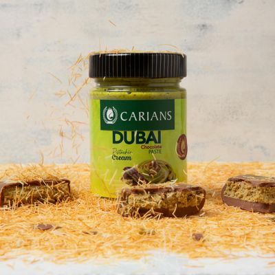 CARIANS Pistachio Cream for Dubai Chocolate, Rich Pistachio Milky Cream with Kataifi for Viral Dubai Chocolate Bar, Paste, Spread