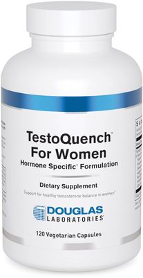 Douglas Laboratories TestoQuench for Women - Memory, Skin, Hair Heart Health Supplement - With Saw Palmetto, Holy Basil Fennel Seed - 120 Vegetarian Capsules