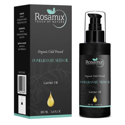 Rosamix ORGANIC COLD PRESSED POMEGRANATE SEED OIL - 100 Pure - For Face, Skin.