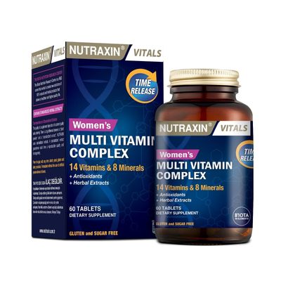 Women&#39;s Multivitamin Mineral Complex Complete Daily Supportwith 14 Vitamins 10 Minerals Energy Immunity Bone Health Non GMO Gluten Free 60 Tablets