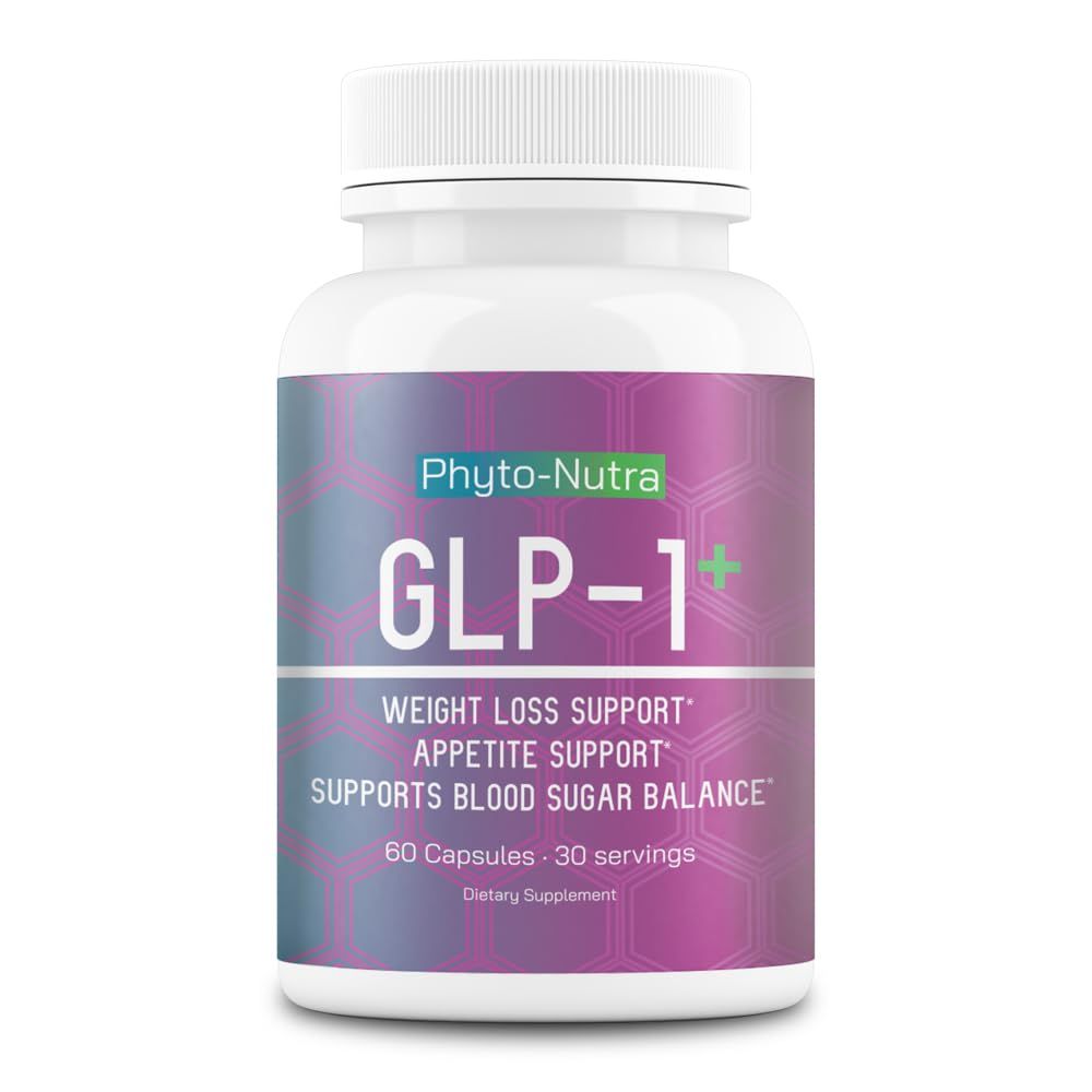 Phyto-Nutra GLP-1 (60 Capsules 1 Bottle) Vegan, Natural Supplement, Lab Tested, Weight Loss, Satisfy Hunger, Non-GMO, Gluten Free, GLP 1, GLP1
