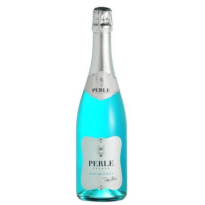 Pierre Chavin Perle Bleu Alcohol-Free 0.0 Sparkling From France, Halal Certified, Vegan, No Sulphites, 750ml