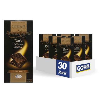 Goya Foods Antiu Xixona Chocolate, Dark, 4.40 Ounce (Pack of 30)