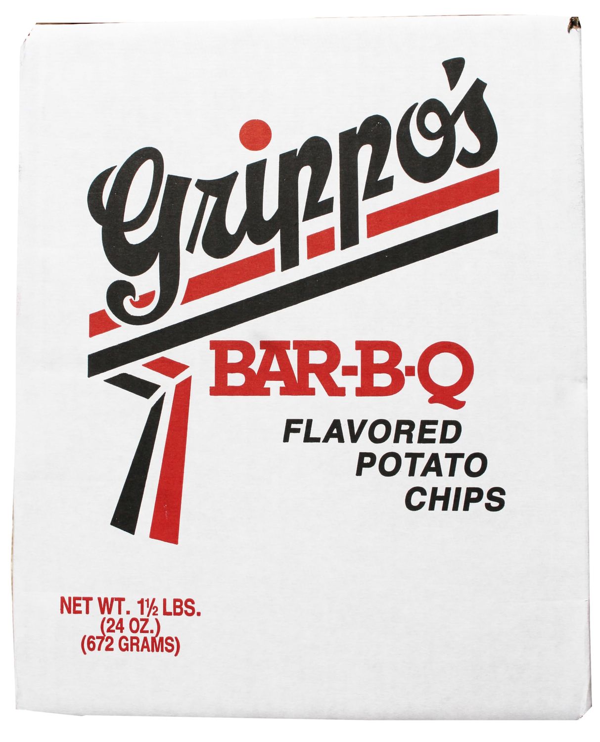 Grippo&#39;s 1.5 LB Bulk BBQ Potato Chips (Pack of 2), Includes GreenZep Sticker